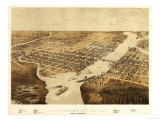 Green Bay  Wisconsin - Panoramic Map