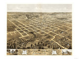 Columbia  Missouri - Panoramic Map