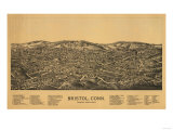 Bristol  Connecticut - Panoramic Map
