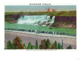 Niagara Falls  Canada - View of American Falls & Coast