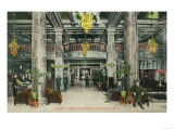 Rochester  New York - Interior View of the Hotel Rochester Lobby