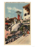 Riverside  California - View of the Mission Inn & Oriental Court