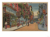 New York  NY - View of Chinatown Shops