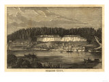 Oregon - Panoramic Map of Oregon City