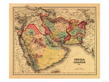 Middle East "Persia Arabia" - Panoramic Map