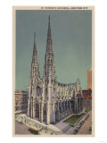 New York  NY - St Patricks Cathedral Surroundings