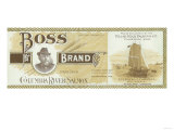 Pillar Rock  Washington - Boss Salmon Label