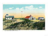 Provincetown  Massachusetts - View of Race Point Coast Guard Station