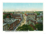 Portland  Maine - View of Congress Street from the Fidelity Building