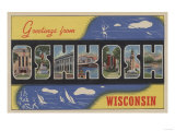 Oshkosh  Wisconsin - Large Letter Scenes
