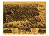 Pensacola  Florida - Panoramic Map