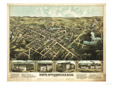 North Attleboro  Massachusetts - Panoramic Map