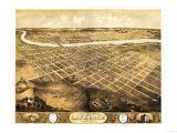 Lawrence  Kansas - Panoramic Map