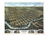 Ottawa  Kansas - Panoramic Map