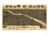 Rockford  Illinois - Panoramic Map