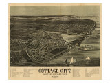 Martha's Vineyard  Massachusetts - Panoramic Map