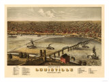 Louisville  Kentucky - Panoramic Map