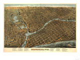 Milwaukee  Wisconsin - Panoramic Map