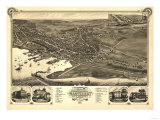 Nantucket  Massachusetts - Panoramic Map