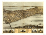 Madison  Wisconsin - Panoramic Map