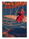 Monte Carlo  Monaco - Aviation Sporting Poster