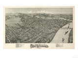 Parkersburg  West Virginia - Panoramic Map