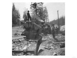 Caldor Lumber Co Scene  Lumberjacks - El Dorado County  CA