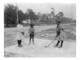 Black Children Playing Golf Photograph