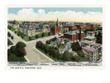 Worcester  Massachusetts - Aerial View of City Hospital