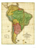 South America - Panoramic Map