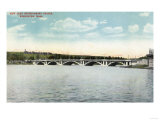 Worcester  Massachusetts - View of New Lake Quinsigamond Bridge