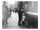 Children on a Chinatown Street NYC Photo - New York  NY