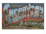 Sheboygan  Wisconsin - Large Letter Scenes