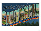 Santa Monica  California - Large Letter Scenes