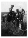 Cowboy Trading with Indians Using Sign Language - Tucumcari  NM