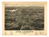 South Weymouth  Massachusetts - Panoramic Map