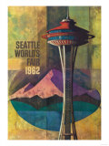 Seattle  Washington - Space Needle World's Fair Promo Poster No 2