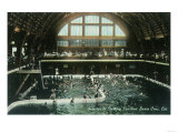 Interior View of the Bathing Pavilion - Santa Cruz  CA