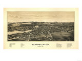 Sanford  Maine - Panoramic Map
