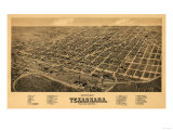 Texarkana  Arkansas - Panoramic Map