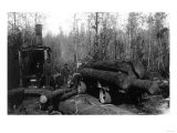 Lumberjacks and Logging Trucks in Cascades Photograph - Cascades  WA