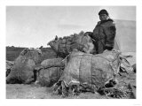 Eskimo Fur Dealer in Nome  Alaska Photograph - Nome  AK