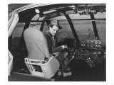 Howard Hughes in Spruce Goose Wooden Plane Photograph - Los Angeles  CA