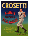 Crosetti Vegetable Label - Watsonville  CA