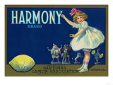 Harmony Lemon Label - San Dimas  CA