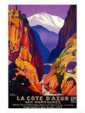 La Cote D'Azur Vintage Poster - Europe