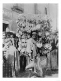 Man Selling Corn Husks for Wrapping Paper Photograph - Mexico