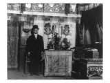 Man in Chinatown Shop New York  NY Photograph - New York  NY