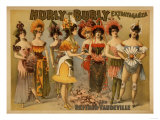 Hurly-Burly Extravaganza and Refined Vaudeville Poster