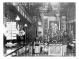 Men and Children in Chinatown Shop Photograph - New York  NY